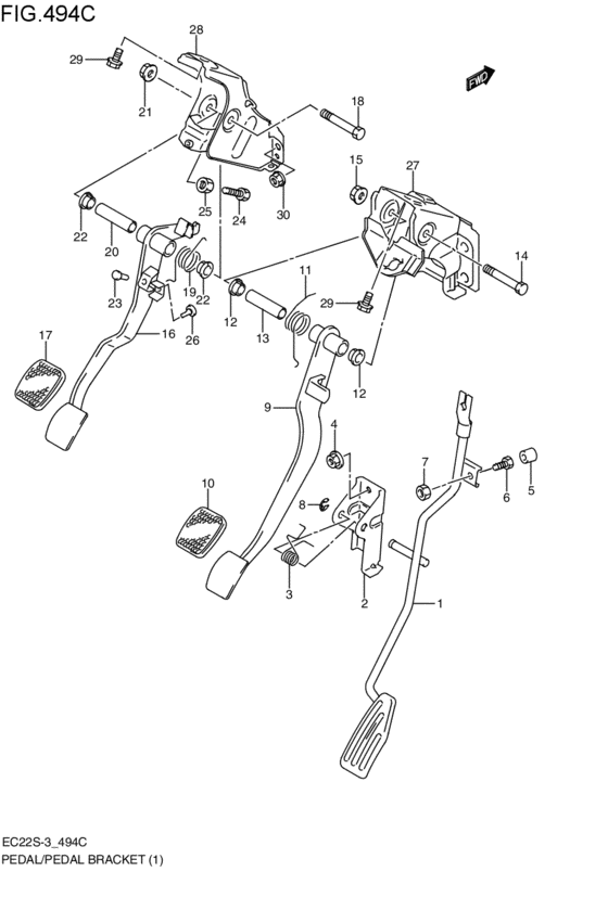 pedal / pedal bracket
