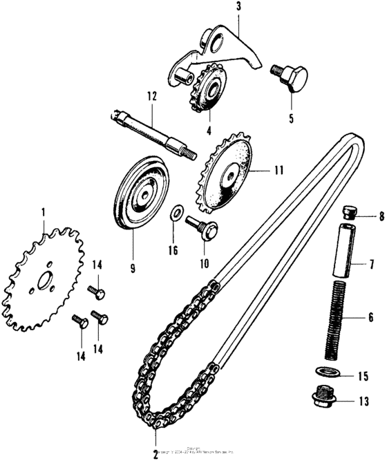 Cam chain tensioner