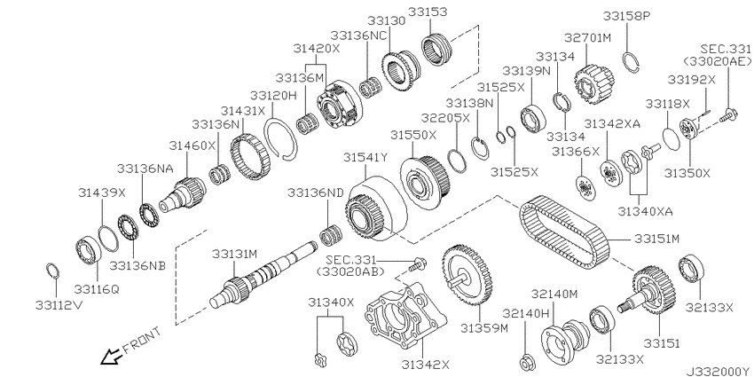 Transfer gear