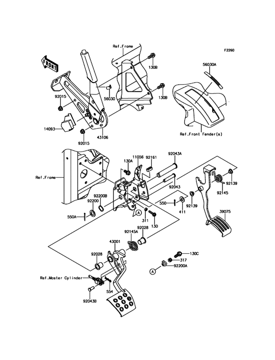 Brake Pedal/Throttle Lever