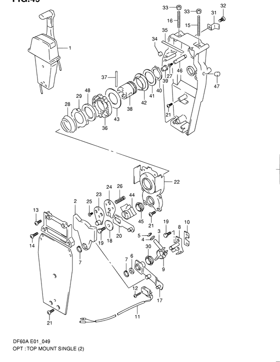 Opt:top mount single