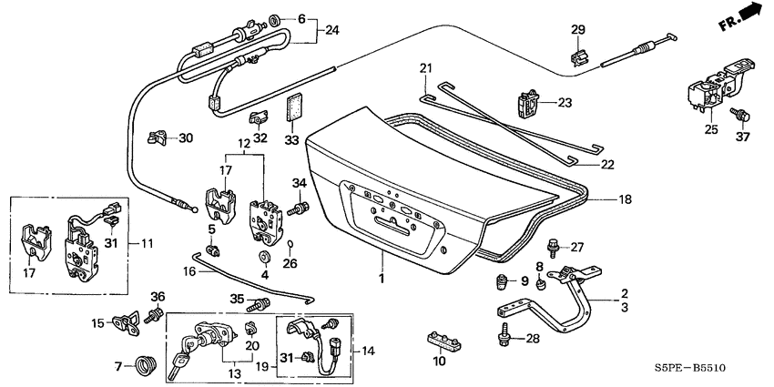 Trunk lid