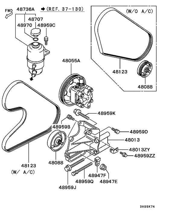 Power steering oil pump