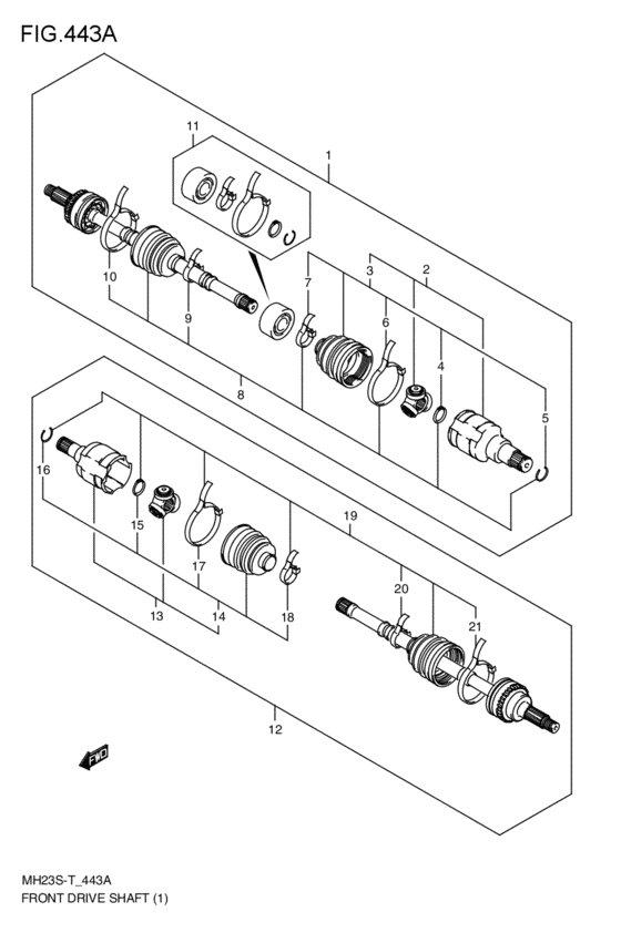 front-drive shaft