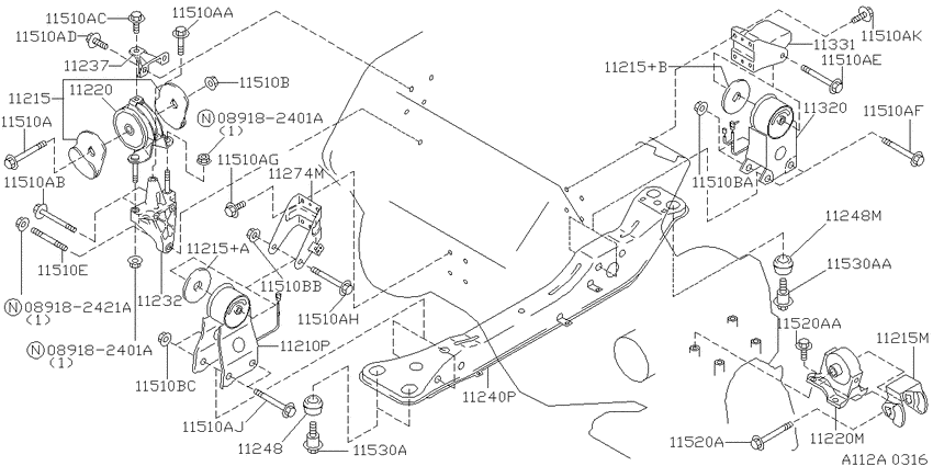 Engine & transmission   mounting