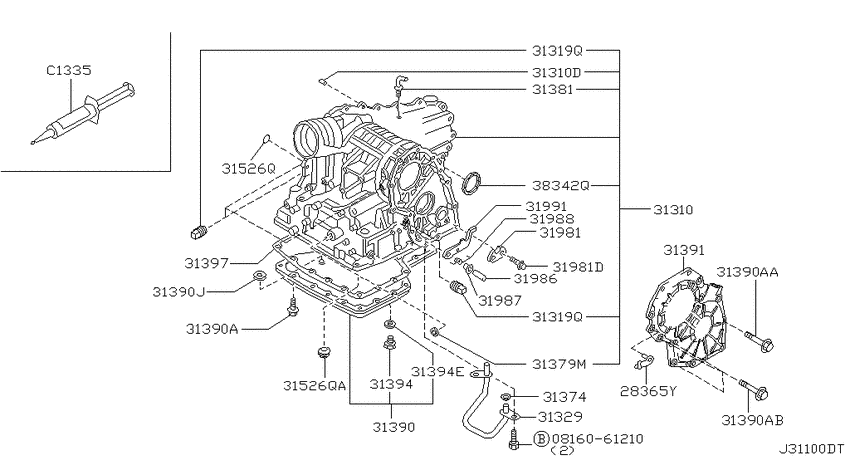 Torque converter,housing & case