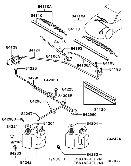 Windshield wiper & washer