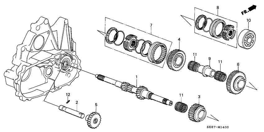 Mainshaft/gears