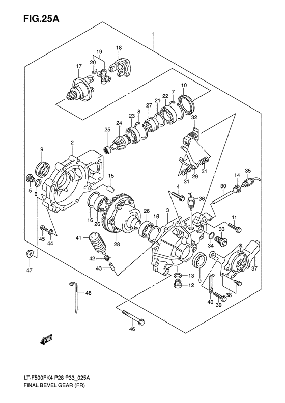 Final bevel gear