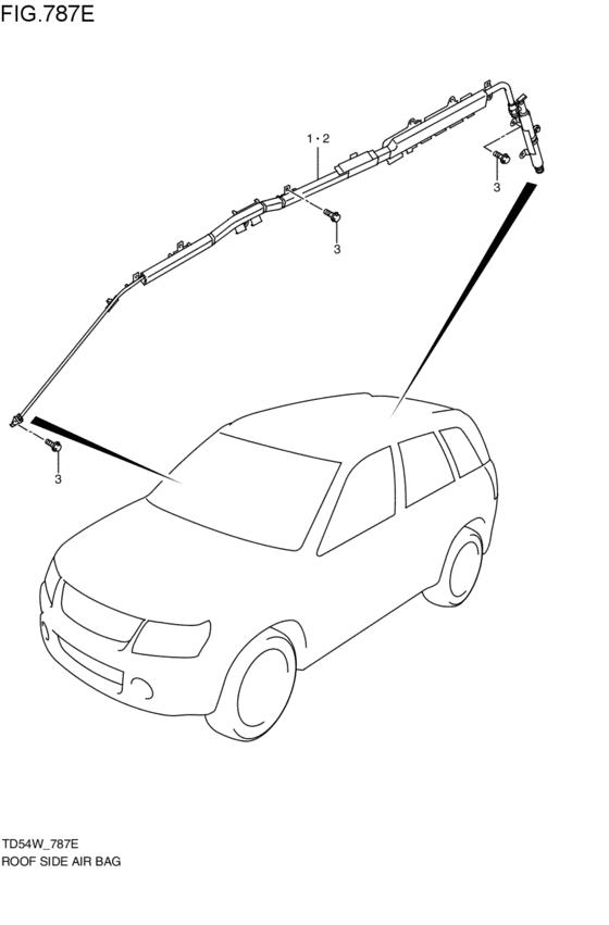 roof side pad / air bag