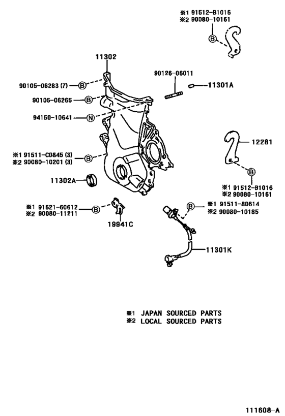 Timing Gear Cover & Rear End Plate