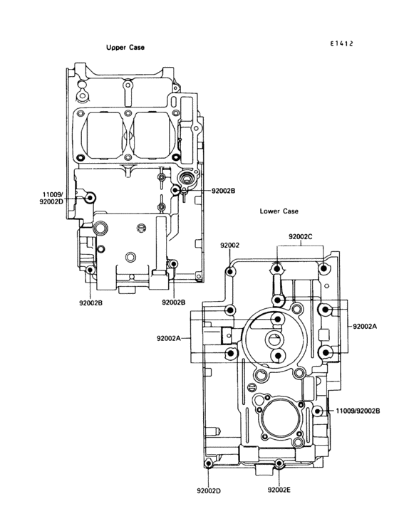 Crankcase bolt pattern