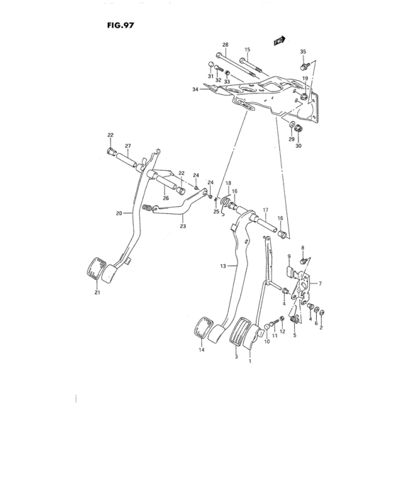 Pedal and pedal bracket