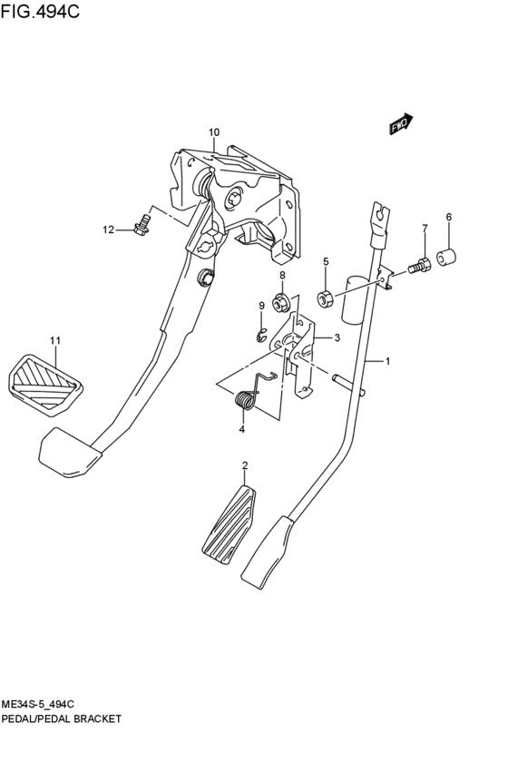 pedal / pedal bracket