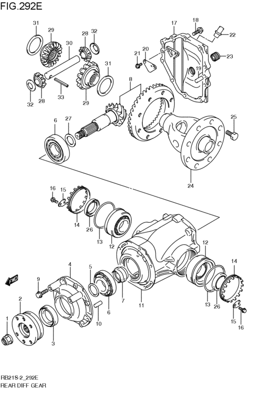 リヤデファレンシャルギヤ