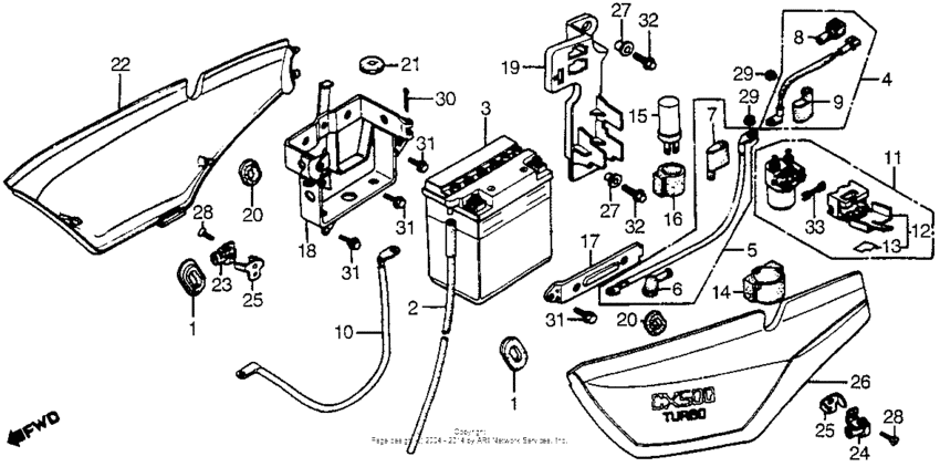 Side cover + battery