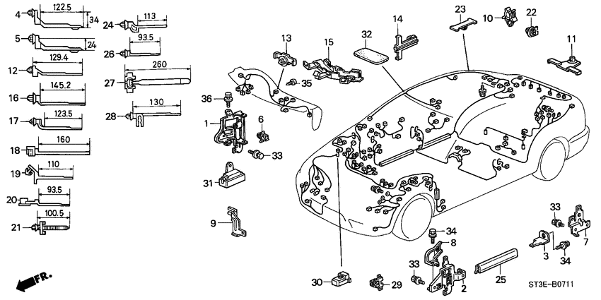 Harness band/bracket