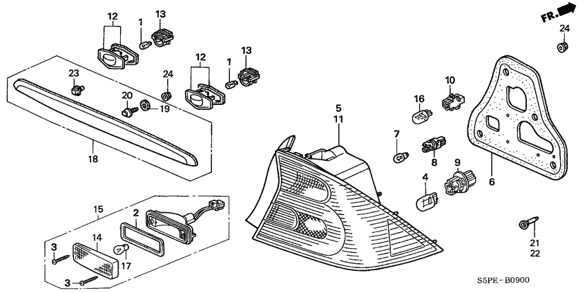 Taillight/license light