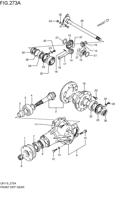 フロントデファレンシャルギヤ