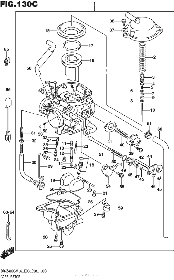 Carburetor (Dr-Z400Sml6 E33)