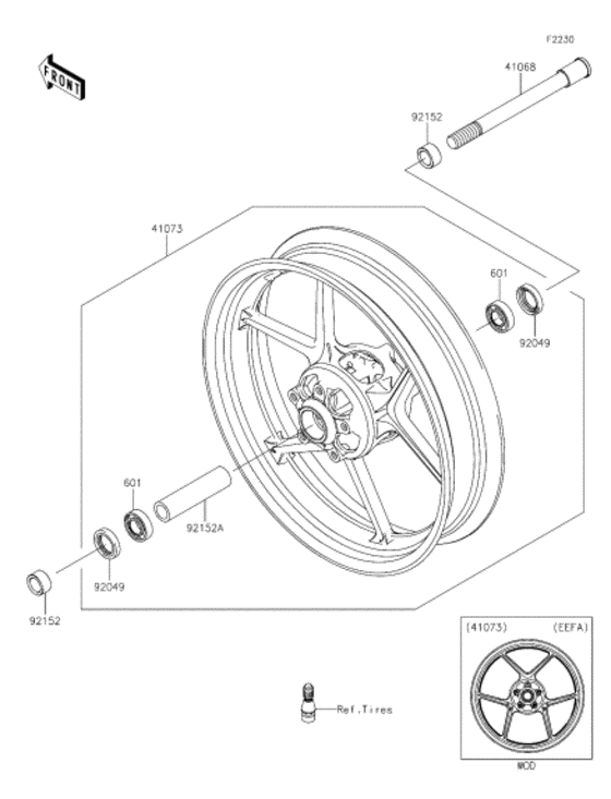 Front hub
