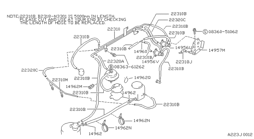 Vacuum piping