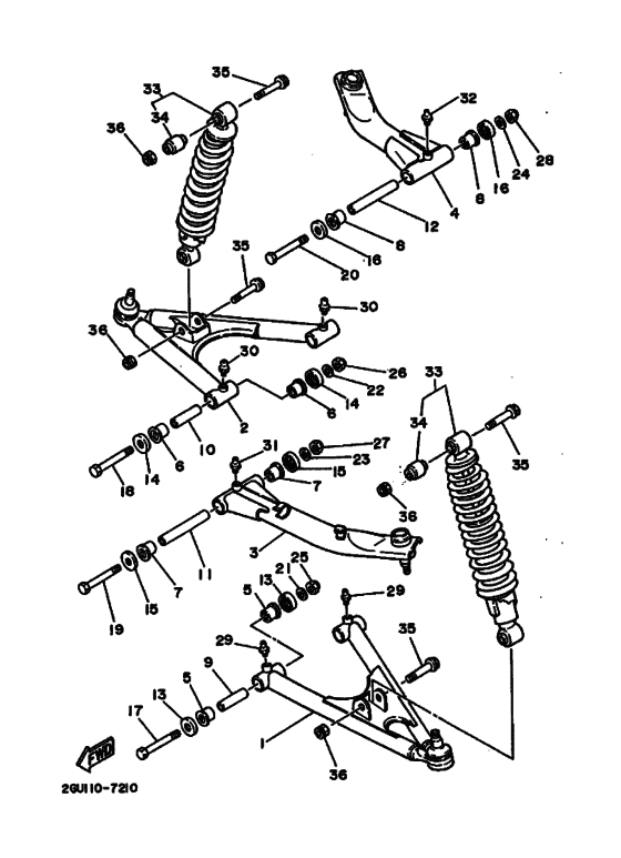 Front suspension & wheel