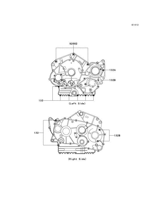 Crankcase bolt pattern