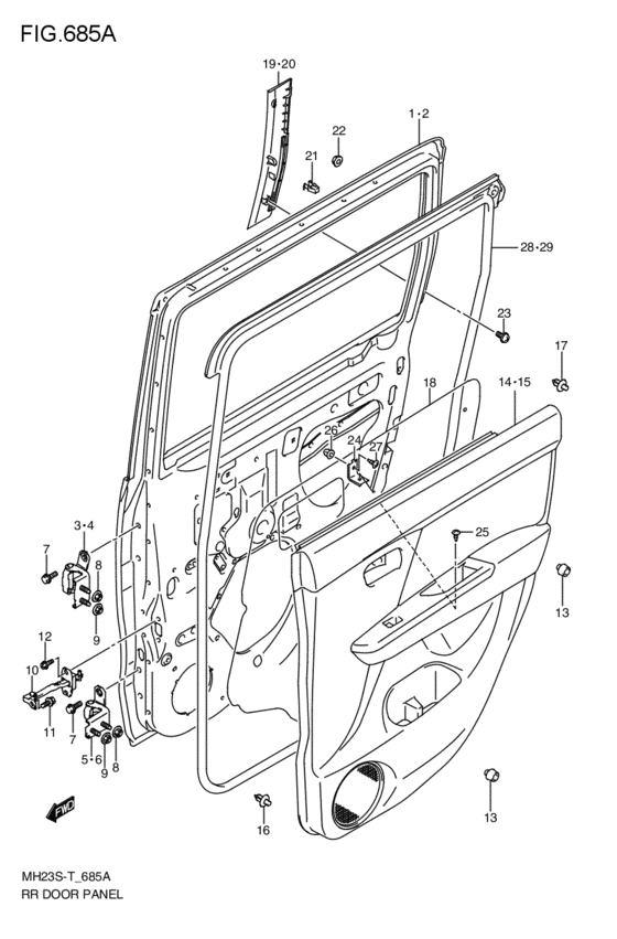 rear door panel