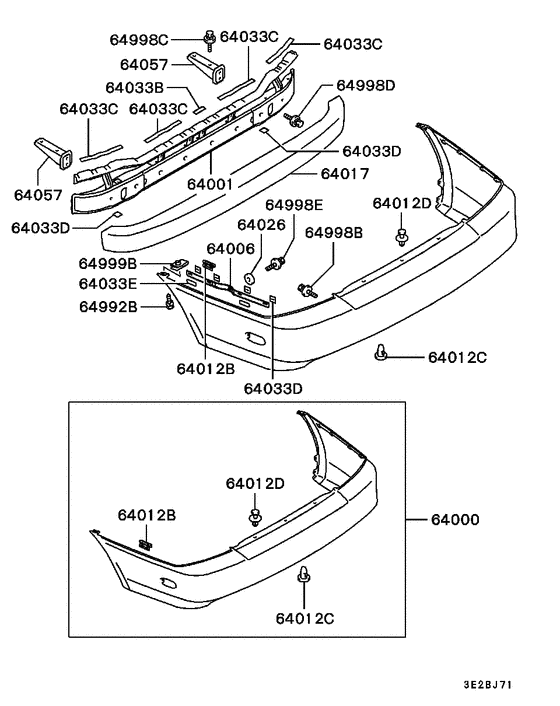 Rear bumper & support