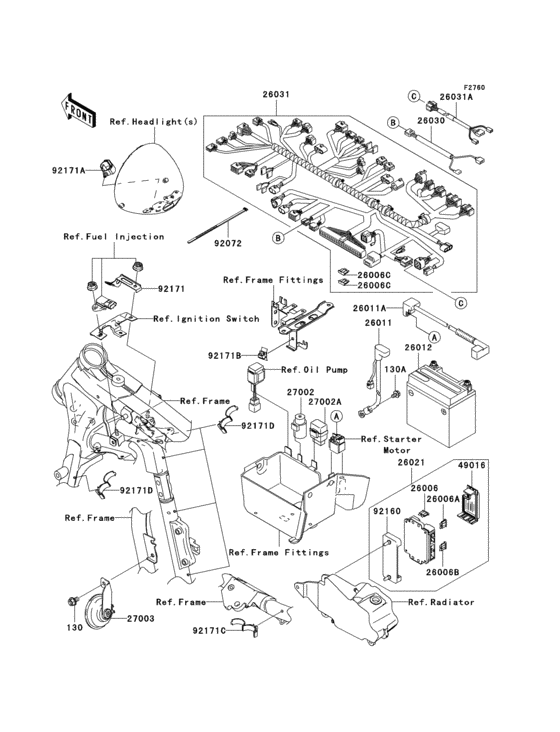 Chassis electrical equipment