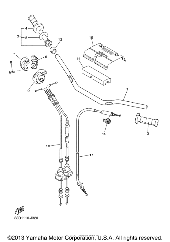 Steering handle & cable