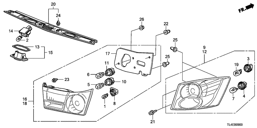 Taillight/license light