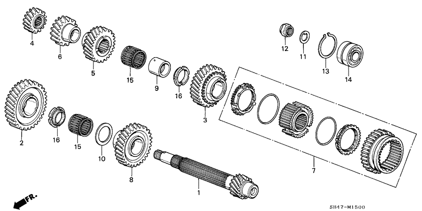 Countershaft/gear