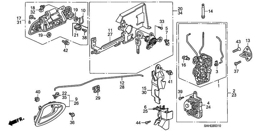 Front door locks/ outer handle