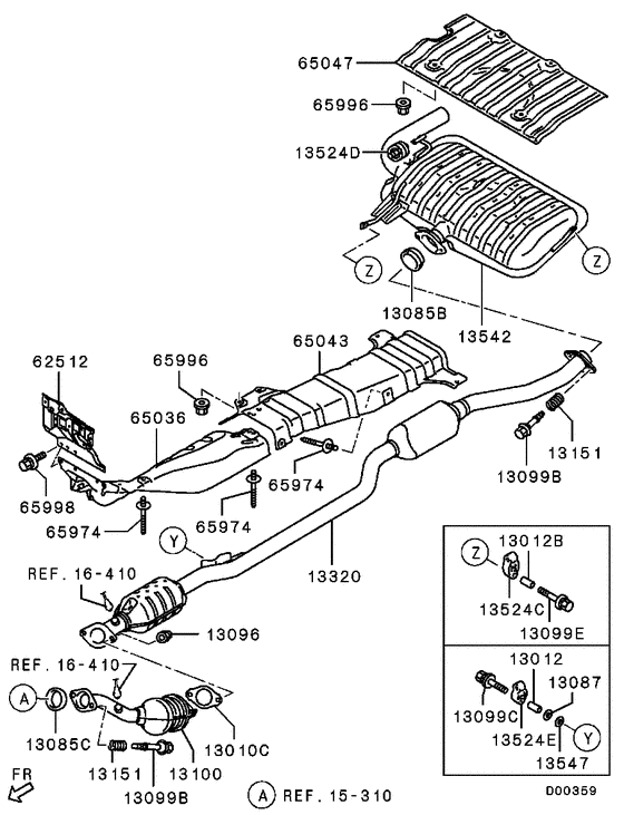 Exhaust pipe & muffler