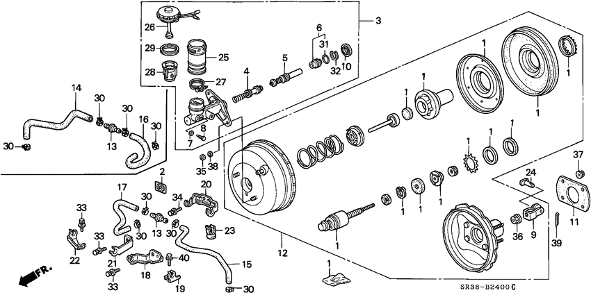 Brake master cylinder/ master power
