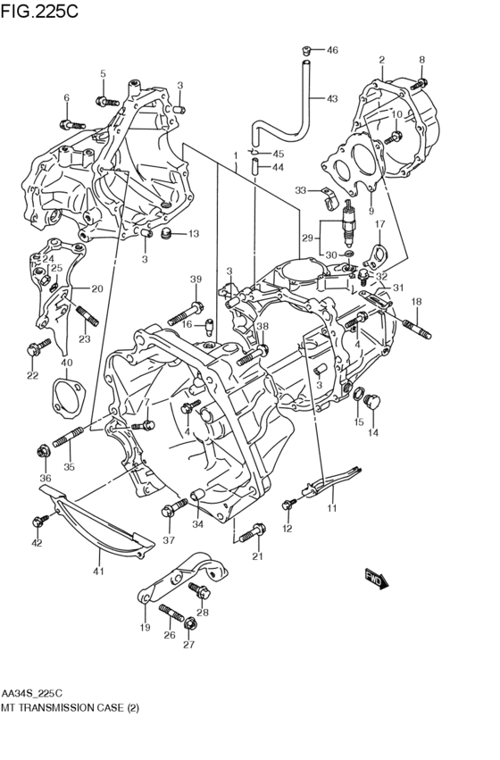 mt - transmission case