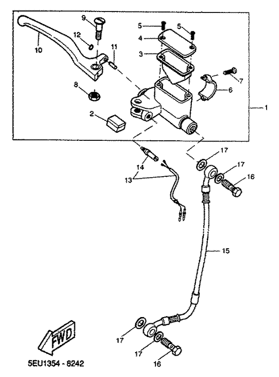 Front master cylinder