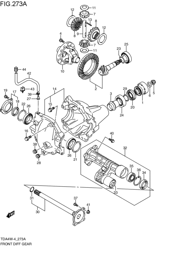 フロントデファレンシャルギヤ