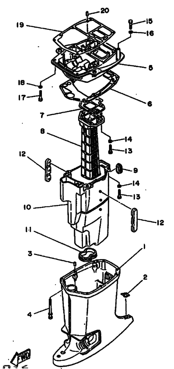 Upper casing