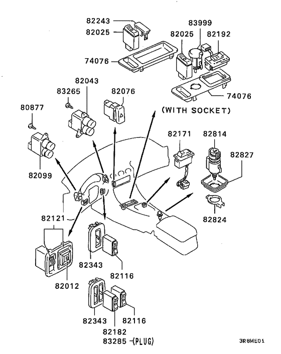 Switch & cigar lighter