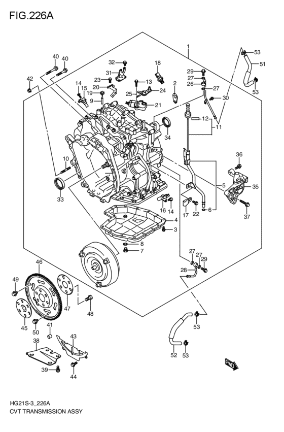 cvt - transmission assy