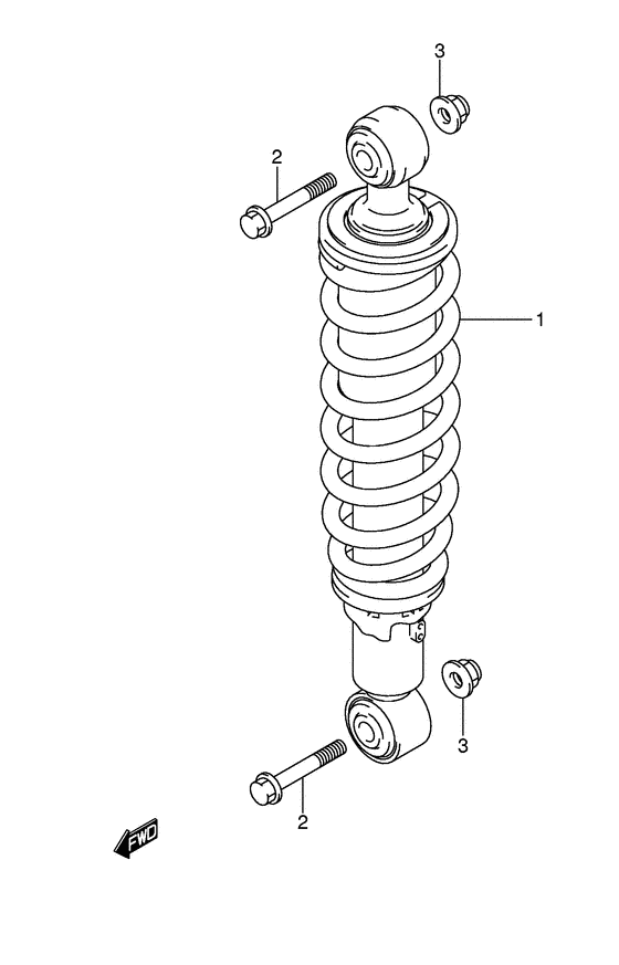 Rear shock absorber