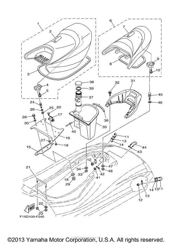 Seat under locker