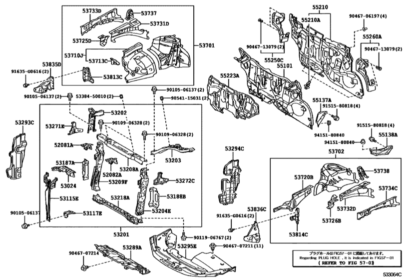 Front Fender Apron & Dash Panel