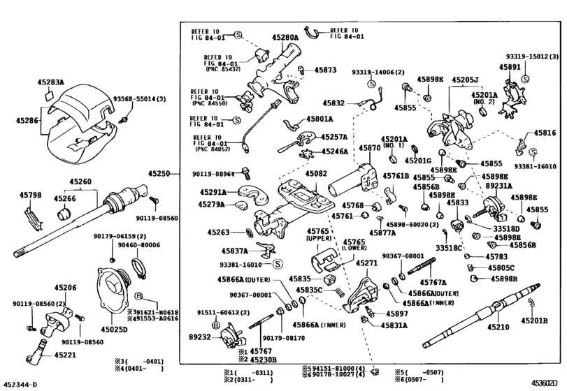 Steering Column & Shaft