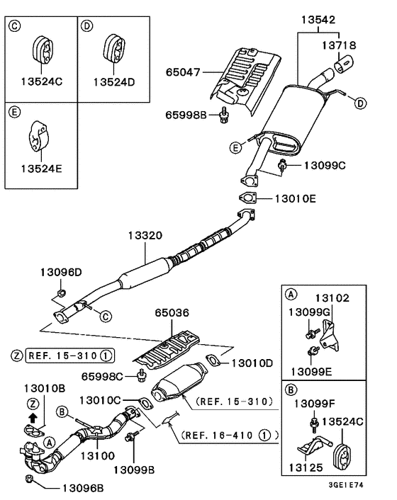 Exhaust pipe & muffler