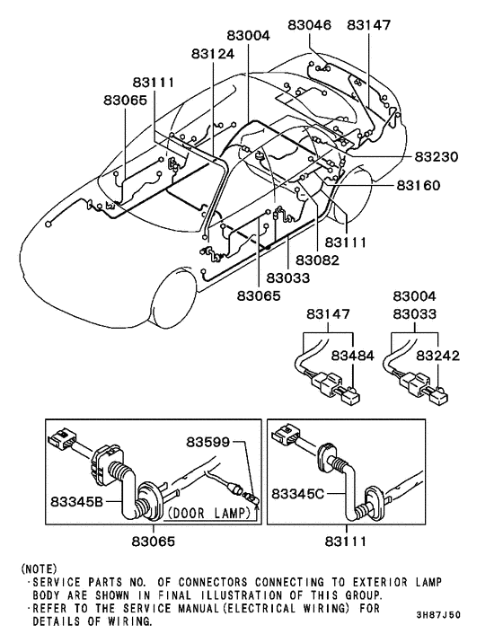 Wiring & attaching parts