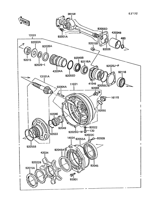 Drive shaft/final gear(1/2)